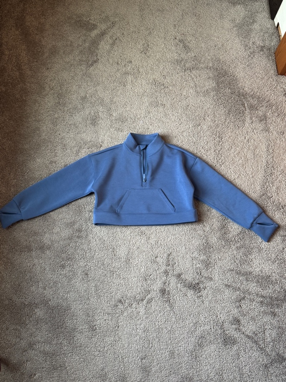 All In Motion Blue Active Quarter Zip Pullover Jacket SIZE XS
